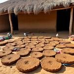 Desi Cow Dung Cake (6 pic) {Gober ke Uple}
